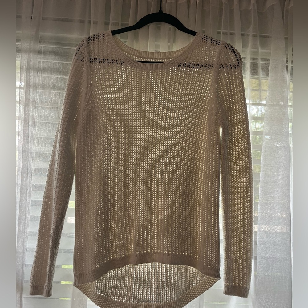 LOFT White Crew Neck Sweater
